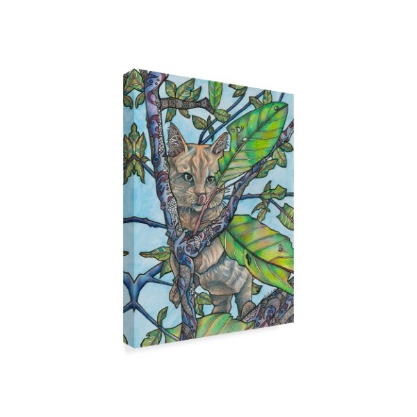 Amy Frank 'The Hunt Cat' Canvas Art,35x47